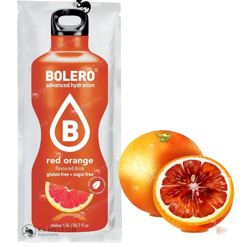 BOLERO DRINK w proszku RED ORANGE POMARAŃCZOWY 9g KRÓTKA