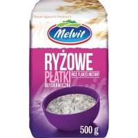Melvit PŁATKI RYŻOWE BŁYSKAWICZNE 500G 0,5KG