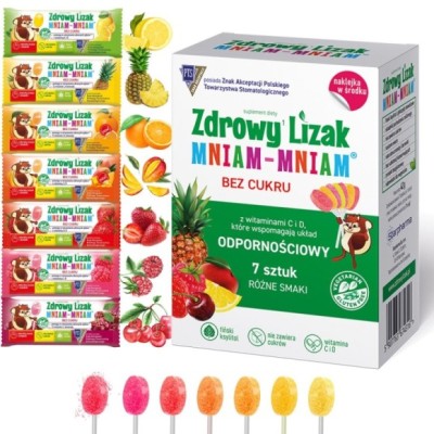 Starpharma ZDROWY LIZAK mix smaków z WITAMINAMI dla dzieci