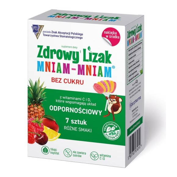 Starpharma ZDROWY LIZAK mix smaków z WITAMINAMI dla dzieci