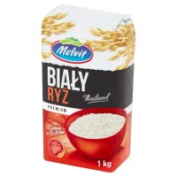 Melvit RYŻ BIAŁY THAILAND PREMIUM 1000g 1KG gotowy w 13-15