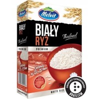 Melvit RyŻ BIAŁY THAILAND PREMIUM 4x 100g 0,4KG gotowy w