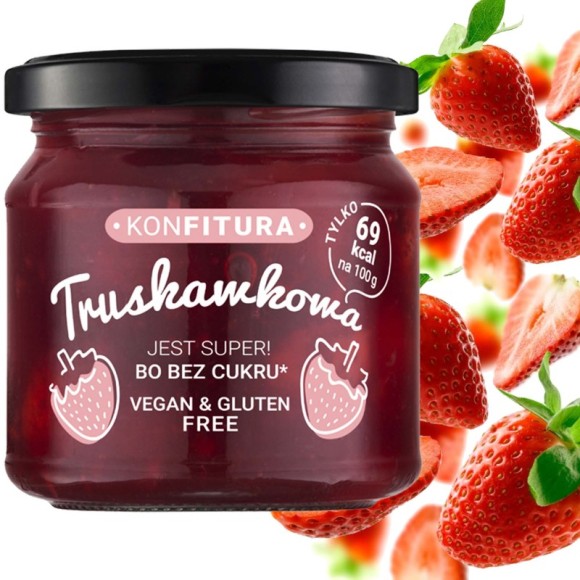 DEVALDANO - KONFITURA BEZ CUKRU - TRUSKAWKOWA190g / słoik