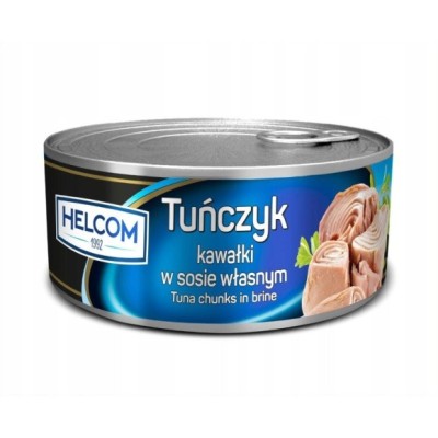 Helcom TUŃCZYK KAWAŁKI W SOSIE WŁASNYM w puszce puszka