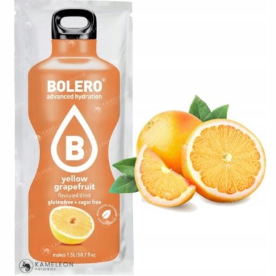 BOLERO DRINK NAPÓJ w proszku YELLOW GRAPEFRUIT 9g KRÓTKA