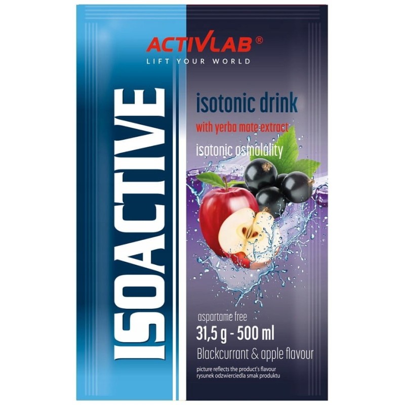ISOACTIVE Izotonik CZARNA PORZECZKA 31,5g 1 sztuka nr4