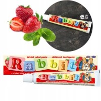 PASTA DO ZĘBÓW DLA DZIECI RABBIT truskawka 1 szt.