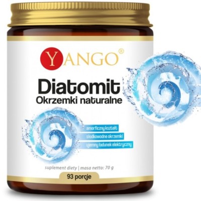 Yango DIATOMIT OKRZEMKI NATURALNE 70g proszek krzem wparcie