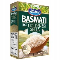 Melvit RYŻ BASMATI GOLDEN SELLA 4x 80g 320G - gotowy w