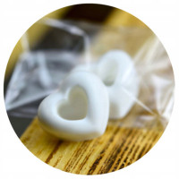 MYDŁO MINI MYDEŁKO ręcznie robione SERCE JAŚMIN 5g