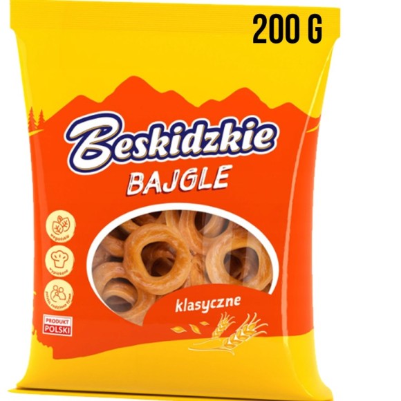 BESKIDZKIE BAJGLE KLASYCZNE 200g wegańskie chrupiące Aksam