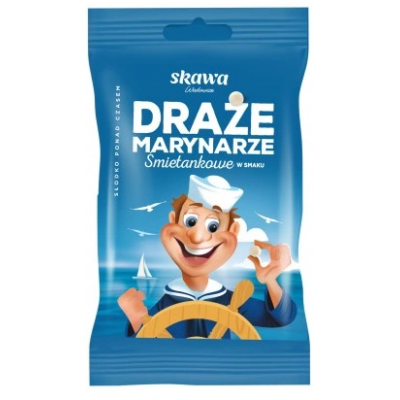 Skawa  DRAŻE cukierki śmietankowe MARYNARZE Skawa 1szt 70g