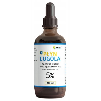 Wish PŁYN LUGOLA 5% czysty JOD JODEK POTASU 100ml