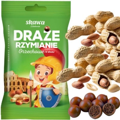 DRAŻE RZYMIANIE cukierki orzechowe SKAWA 1szt 70g