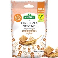 Kupiec WEGAŃSKIE CIASTECZKA ZBOŻOWE naturalne 50g