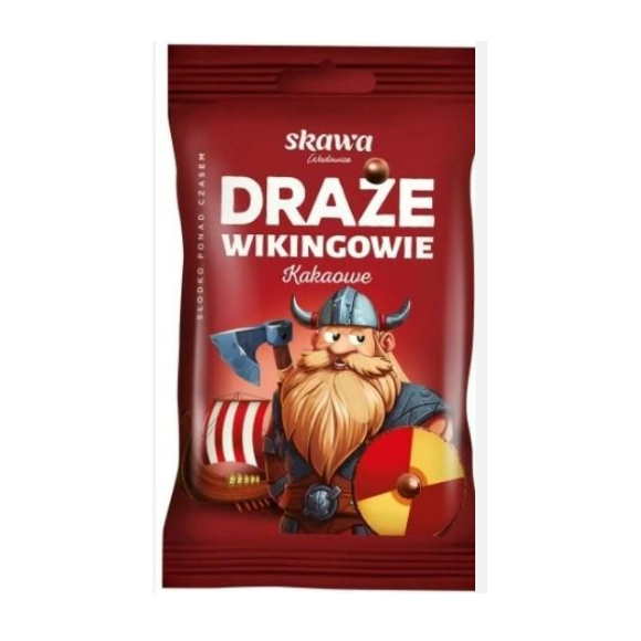 DRAŻE WIKINGOWIE cukierki kakaowe kakao SKAWA 1 szt. 70g