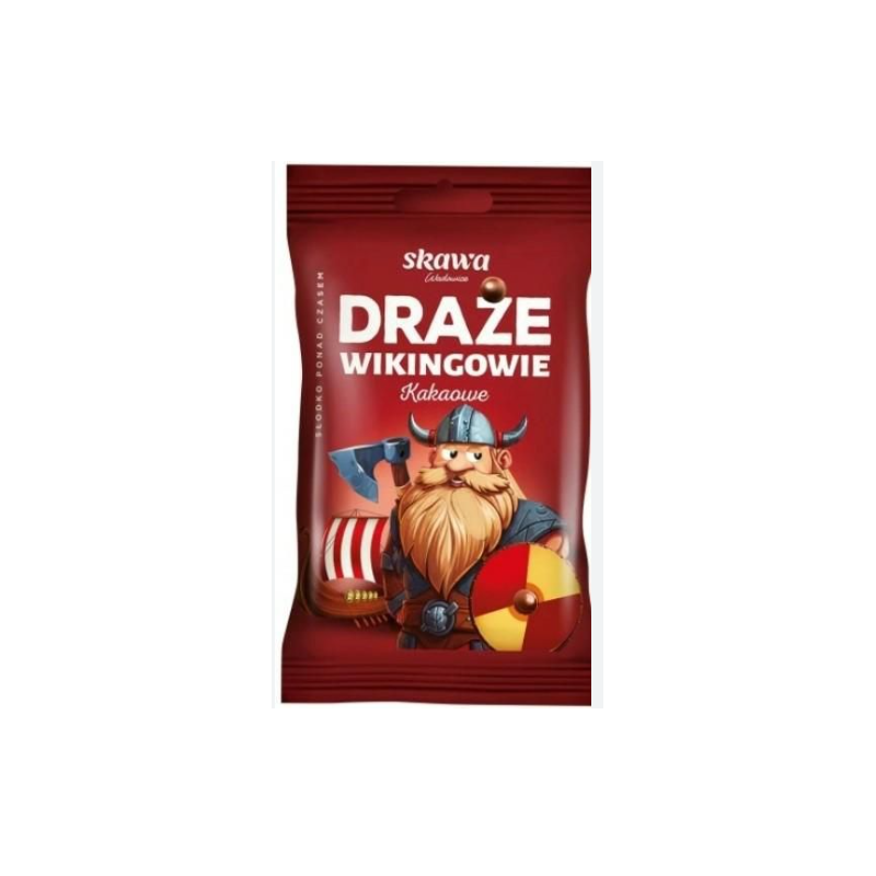 DRAŻE WIKINGOWIE cukierki kakaowe kakao SKAWA 1 szt. 70g