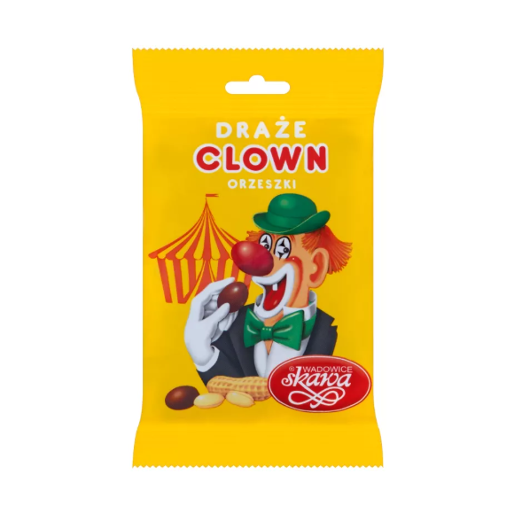 DRAŻE ORZESZKI CLOWN SKAWA cukierki słodycze z tradycją 70g