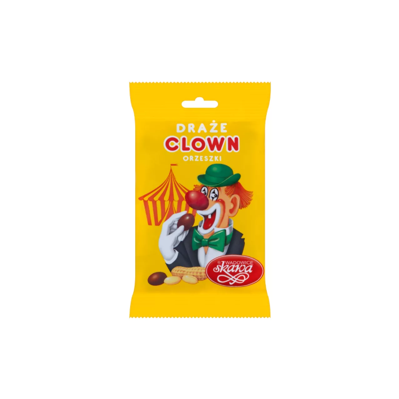 DRAŻE ORZESZKI CLOWN SKAWA cukierki słodycze z tradycją 70g