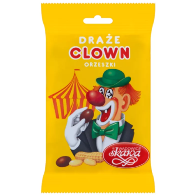 DRAŻE ORZESZKI CLOWN SKAWA cukierki słodycze z tradycją 70g