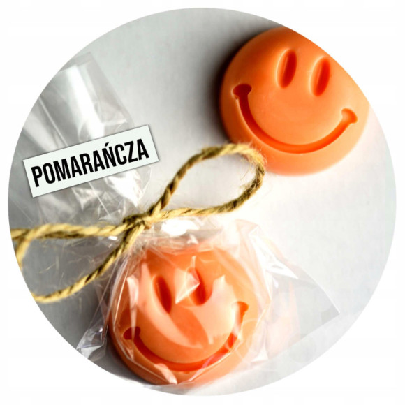 MYDŁO MYDEŁKO buźka SMILE pomarańczowe POMARAŃCZA MYDŁO MYDEŁKO buźka SMILE pomarańczowe POMARAŃCZA