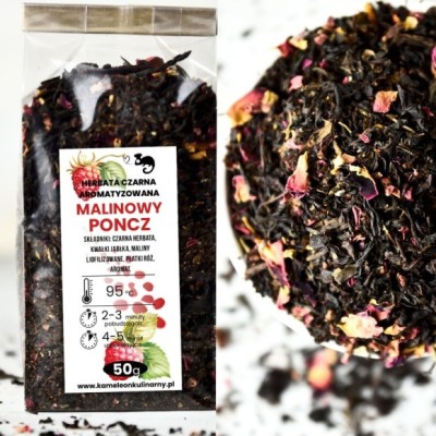 KAMELEON KULINARNY HERBATA CZARNA aromatyzowana MALINOWY