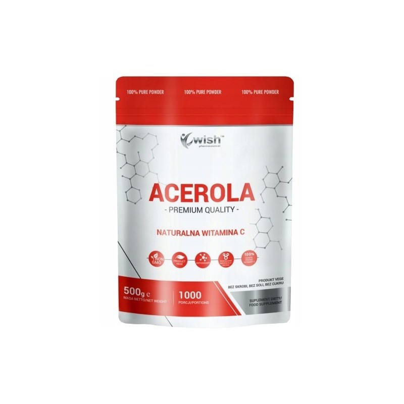 Wish ACEROLA NATURALNA WITAMINA C Premium Quality w proszku