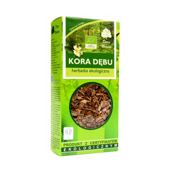Dary Natury DĄB KORA DĘBU 100G EKO wsparcie na: ZATRUCIA