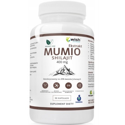 WIish MUMIO Himalajskie SHILAJIT 400mg 90kaps wsparcie