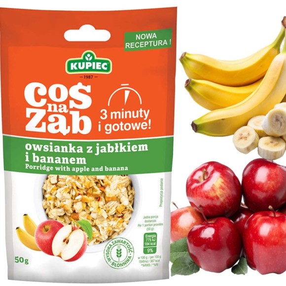 Kupiec COŚ NA ZĄB - OWSIANKA Z JABŁKIEM I BANANEM 50g