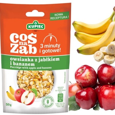 Kupiec COŚ NA ZĄB - OWSIANKA Z JABŁKIEM I BANANEM 50g