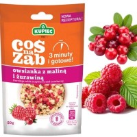Kupiec COŚ NA ZĄB - OWSIANKA Z MALINĄ I ŻURAWINĄ 50g gotowe