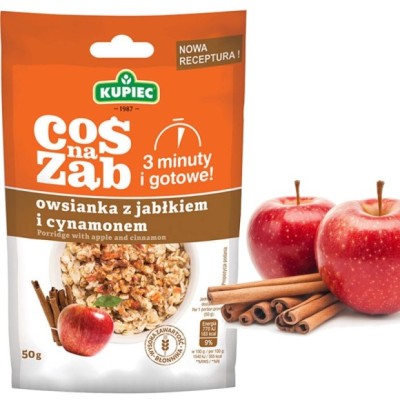 Kupiec COŚ NA ZĄB - OWSIANKA Z JABŁKIEM I CYNAMONEM 50g