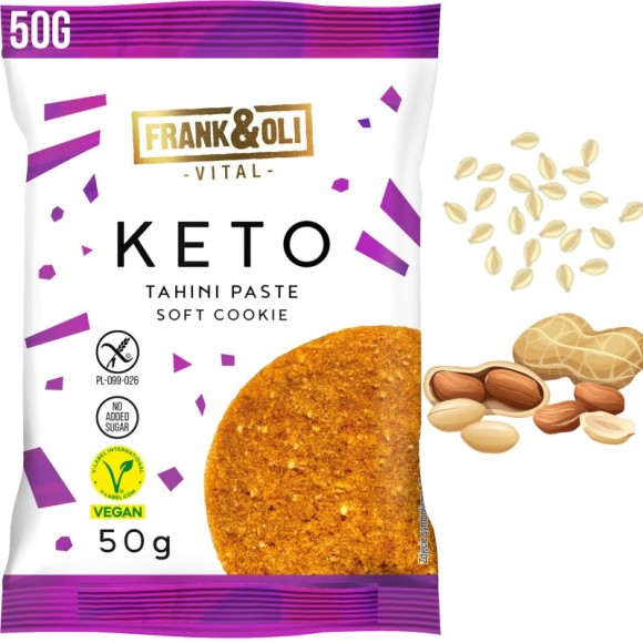 Frank&Oli KETO CIASTECZKO smak TAHINI sezam orzechy arachid