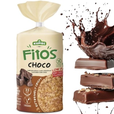 Kupiec FITOS WAFLE smakowe KUKURYDZIANE CHOCO Z KAKAO