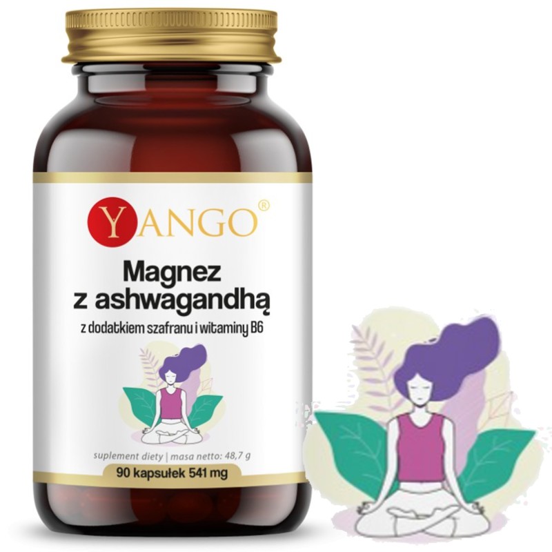 Yango MAGNEZ Z ASHWAGANDHĄ witamina B6 wsparcie STRES