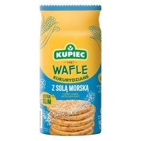 Kupiec WAFLE KUKURYDZIANE Z SOLĄ MORSKĄ bezglutenowe