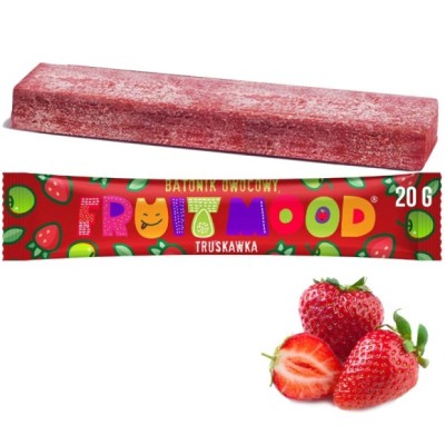 FRUIT MOOD baton batonik owocowy TRUSKAWKA 20g