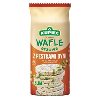 Kupiec WAFLE RYŻOWE Z PESTKAMI PESTKĄ DYNI dynia - SLIM