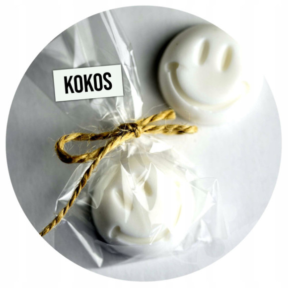 MYDŁO MYDEŁKO ręcznie robione SMILE - KOKOS białe MYDŁO MYDEŁKO ręcznie robione SMILE - KOKOS białe