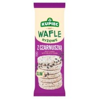 Kupiec WAFLE RYŻOWE Z CZARNUSZKĄ - SLIM - bezglutenowe 90g