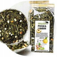 KAMELEON KULINARNY HERBATA zielona Sencha PIGWA I IMBIR z