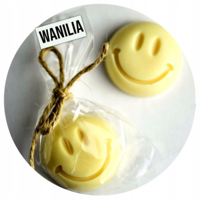 MYDŁO MYDEŁKO ręcznie robione SMILE buźka WANILIA