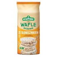Kupiec WAFLE RYŻOWE ZE SŁONECZNIKIEM - SLIM - bezglutenowe