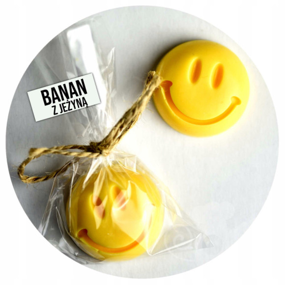 MYDŁO MYDEŁKO ręcznie robione SMILE żółte BANAN MYDŁO MYDEŁKO ręcznie robione SMILE żółte BANAN