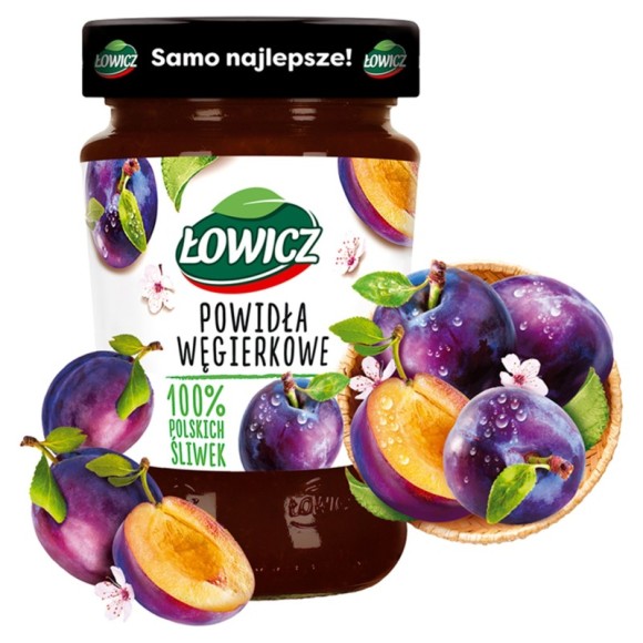 Łowicz DŻEM POWIDŁA WĘGIERKOWE ŚLIWOWE ze śliwek