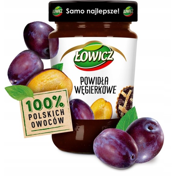 Łowicz DŻEM POWIDŁA WĘGIERKOWE ŚLIWOWE ze śliwek