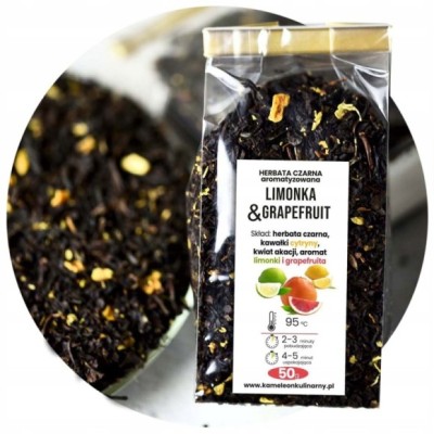 KAMELEON KULINARNY HERBATA CZARNA aromatyzowana LIMONKA